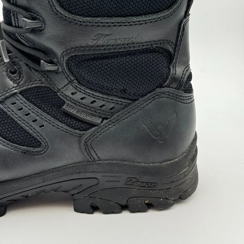 Thorogood Waterproof Tactical Boots Leather Steel Toe Work Safety Black Mens 10M